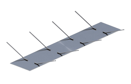 Закладные изделия МН 418 по серии 1.400-15 выпуск 1